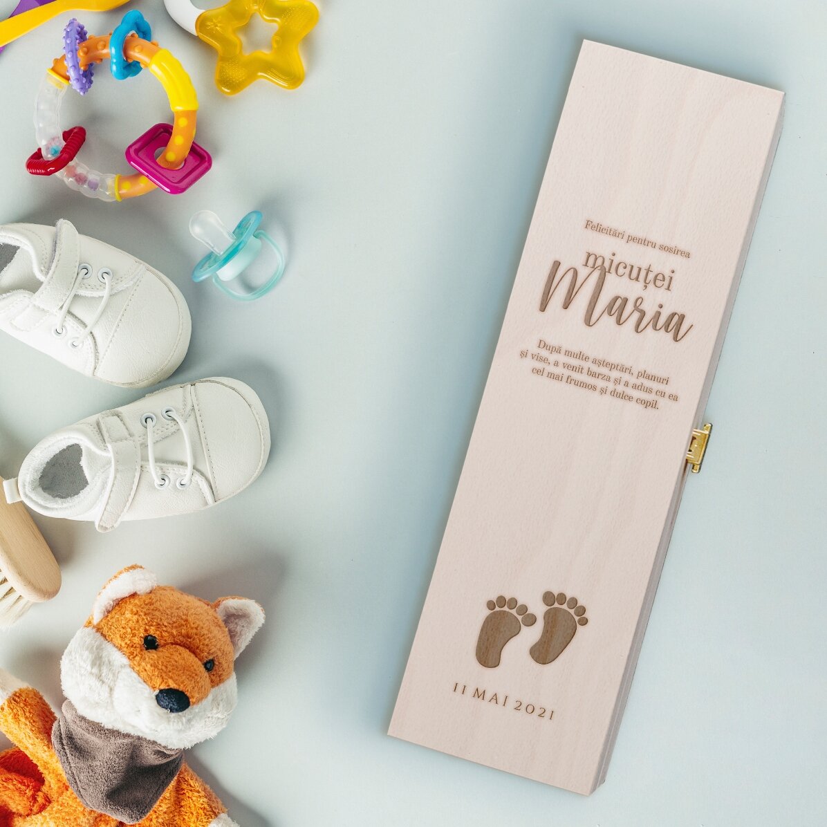 Caja de vino personalizada - El milagro de la vida