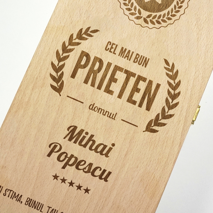 Caja de vino personalizada para dos botellas - La mejor