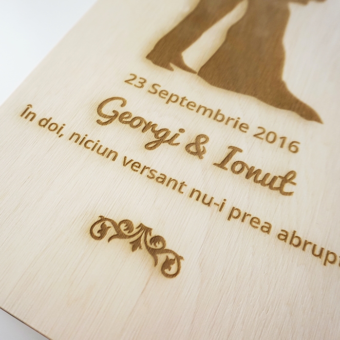 Caja de vino personalizada para dos botellas - Dos almas