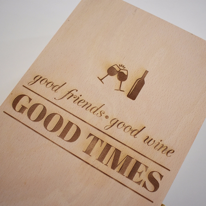 Caja de vino personalizada para dos botellas - Good Friends, Good Wine, Good Times