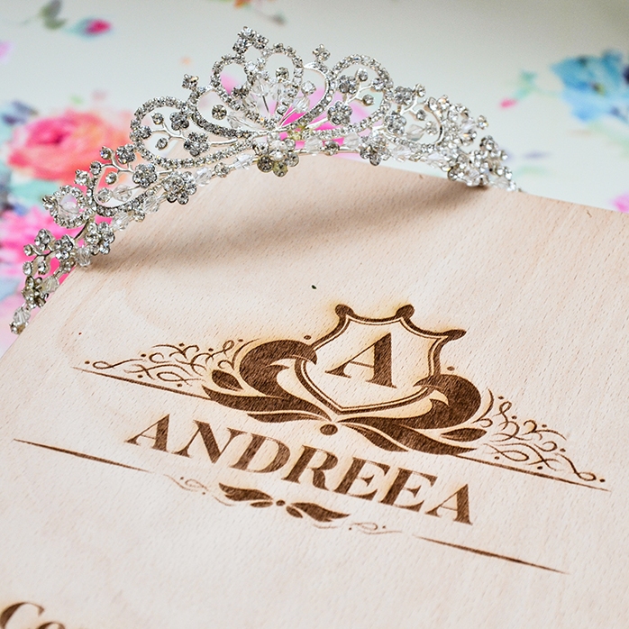 Caja de vino personalizada para dos botellas - modelo «nombre vintage»
