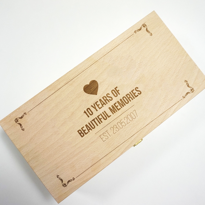 Caja de vino personalizada para dos botellas - Years Of Memories