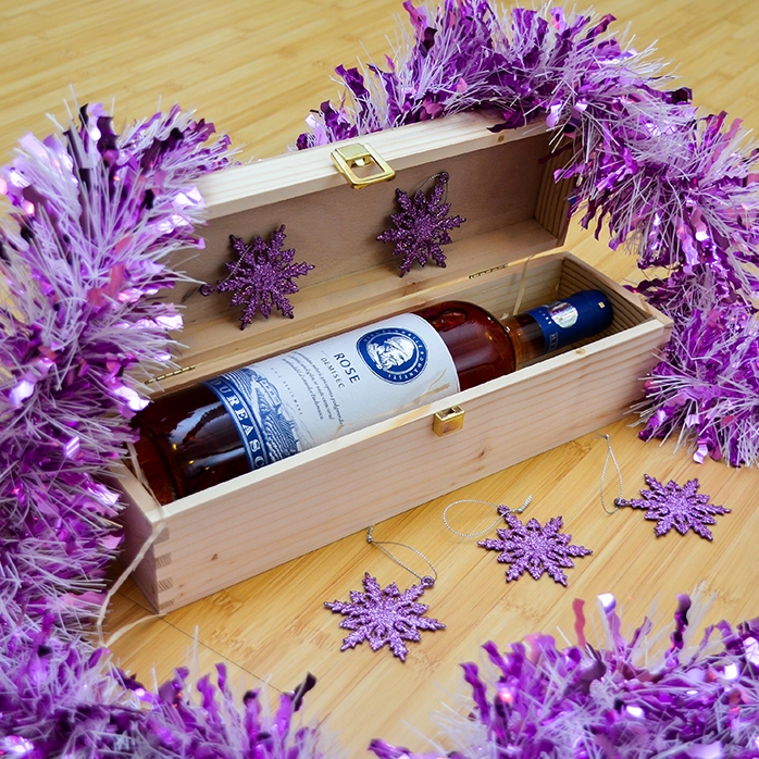 Caja de vino personalizada - Felices fiestas