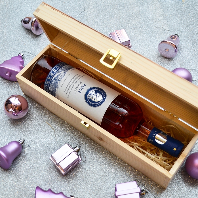 Caja de vino personalizada - Star Christmas Tree