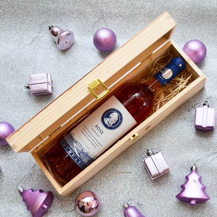 Caja de vino personalizada - Star Christmas Tree