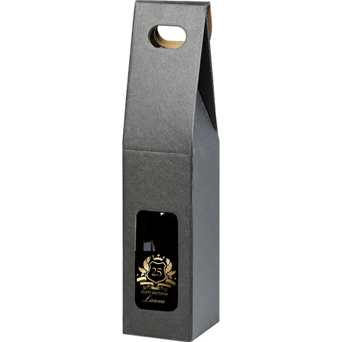 Caja premium con asa para vino/pasteles