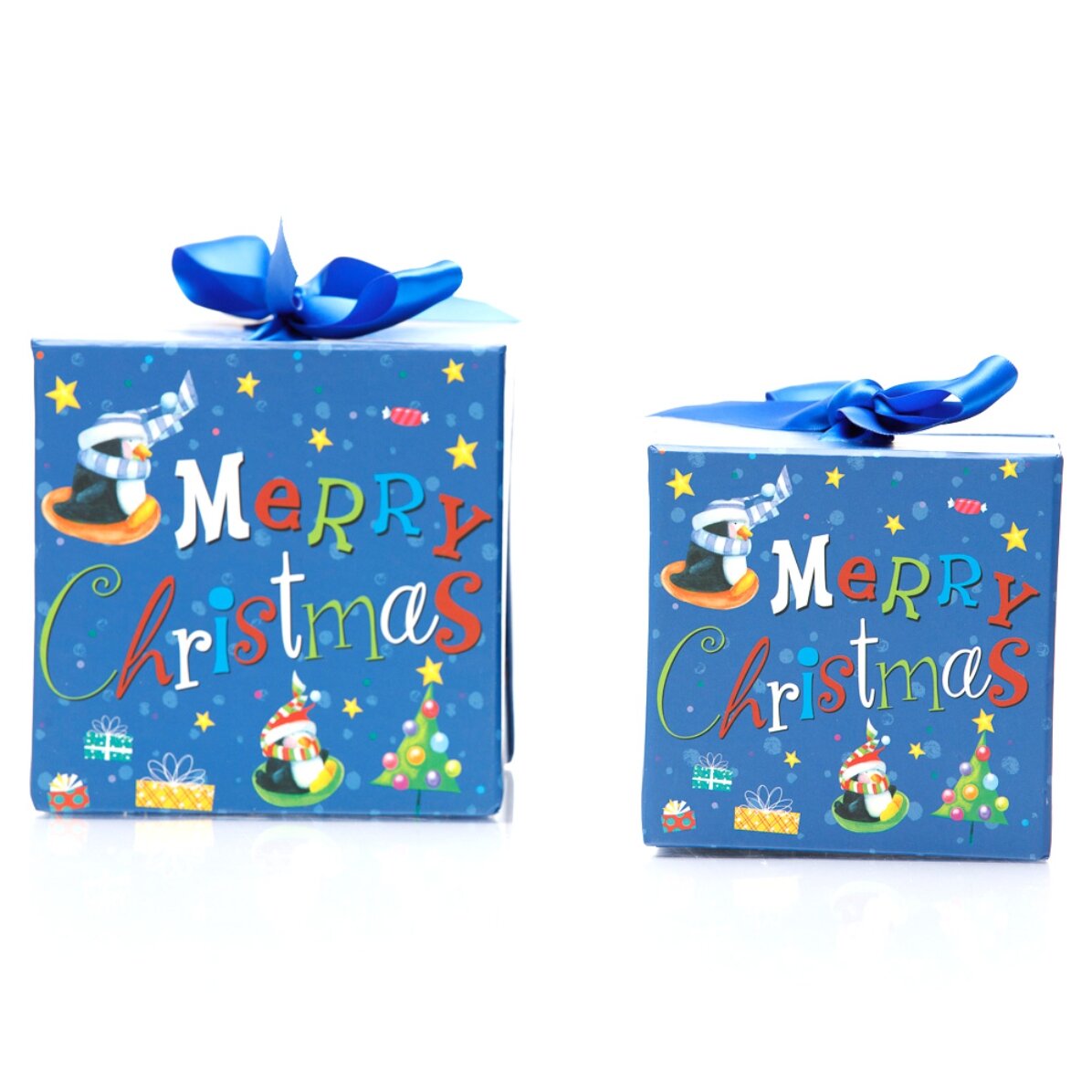Caja de regalo de Navidad - modelo de regalos de colores