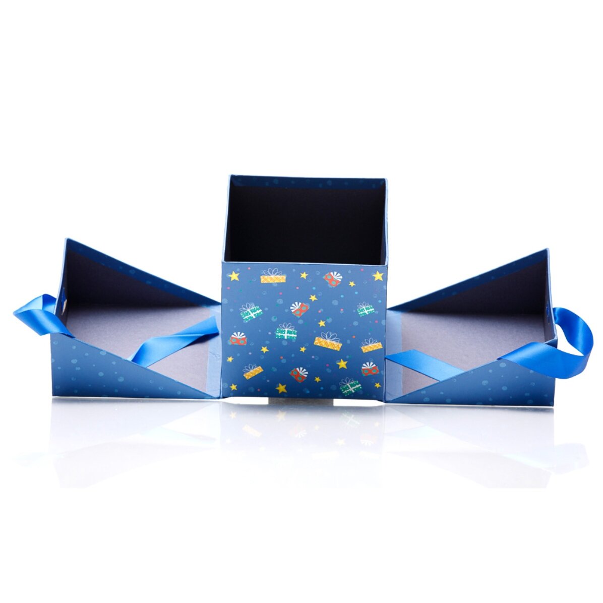 Caja de regalo de Navidad - modelo de regalos de colores