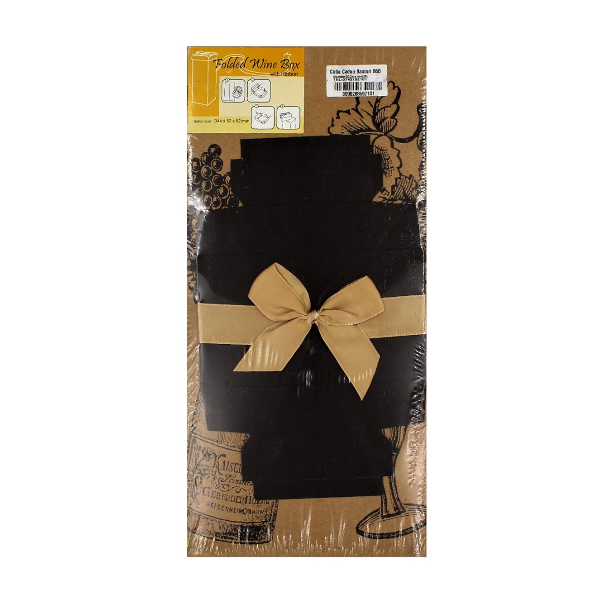 Caja plegable para bebidas - modelo kraft