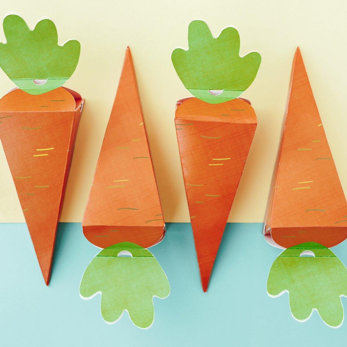 Caja premium para dulces o pequeños regalos de Pascua - Zanahoria