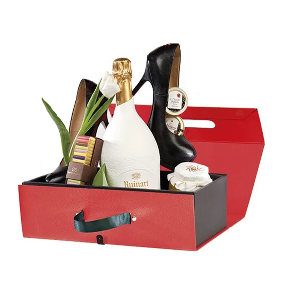 Caja de regalo premium con cierre magnético - roja
