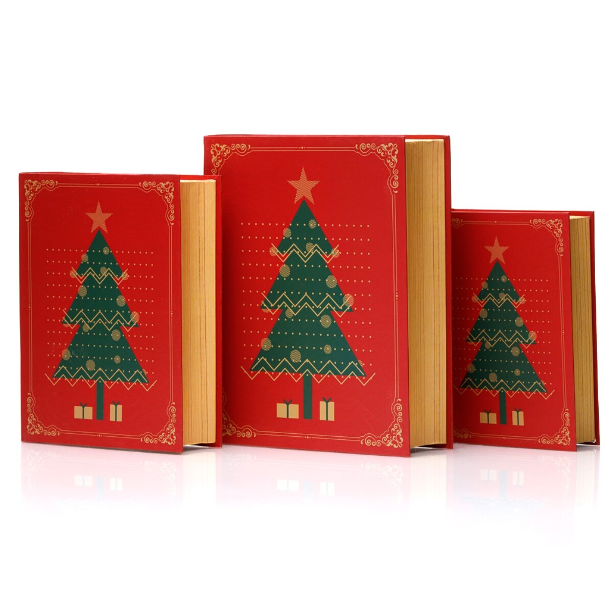 Caja de regalo de Navidad - modelo «abeto»
