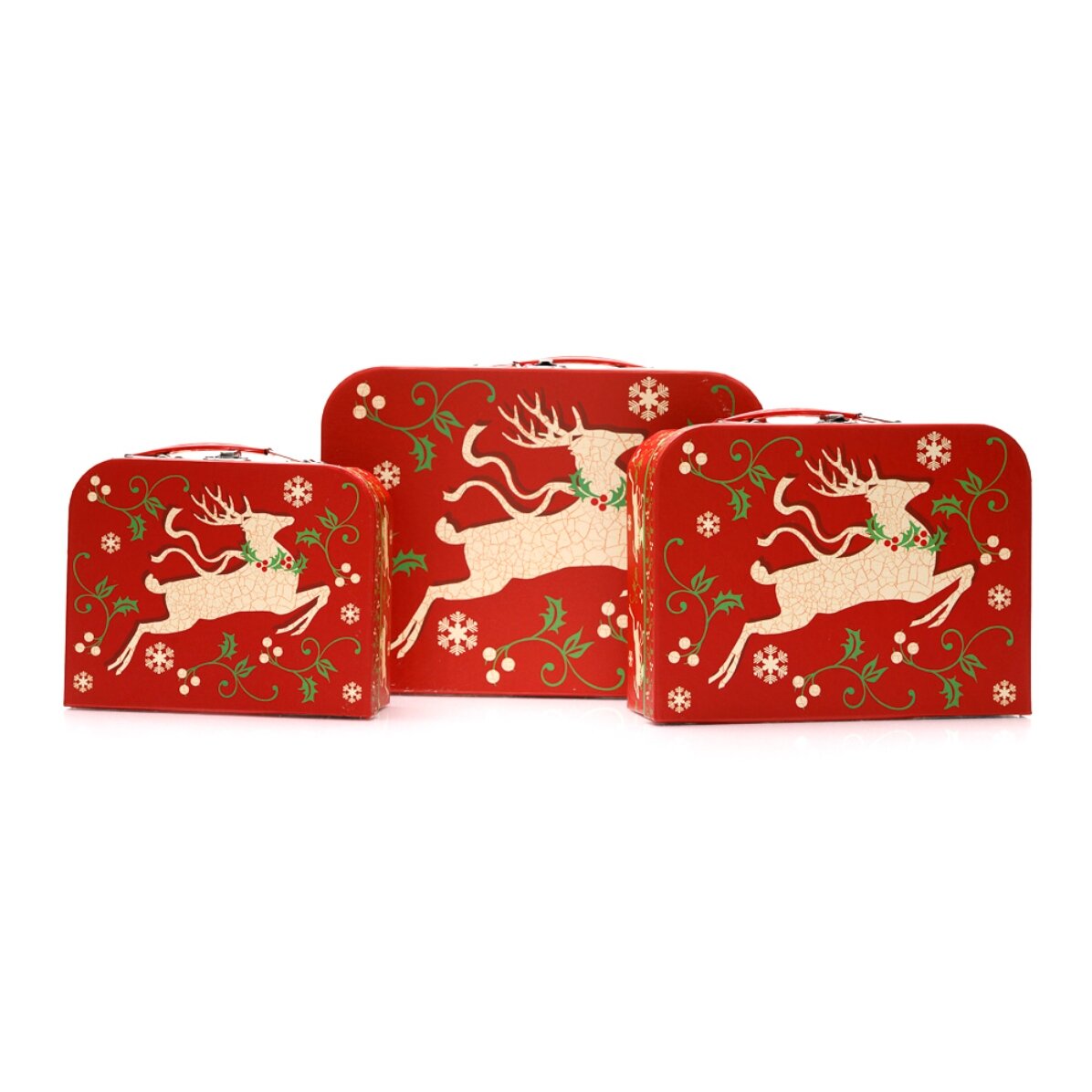 Caja de regalo de Navidad - modelo de renos
