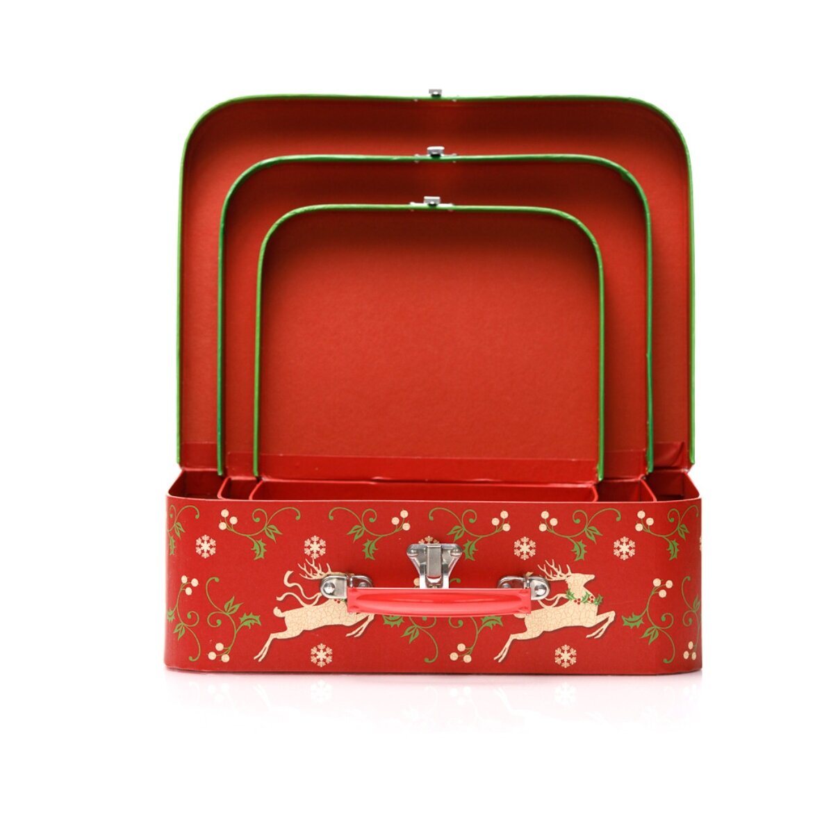 Caja de regalo de Navidad - modelo de renos