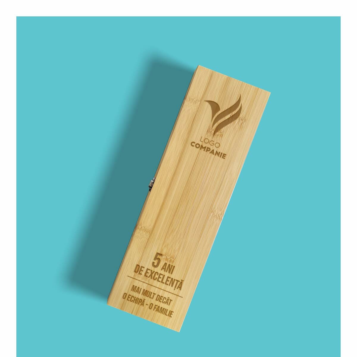 Cajas de vino de bambú con accesorios