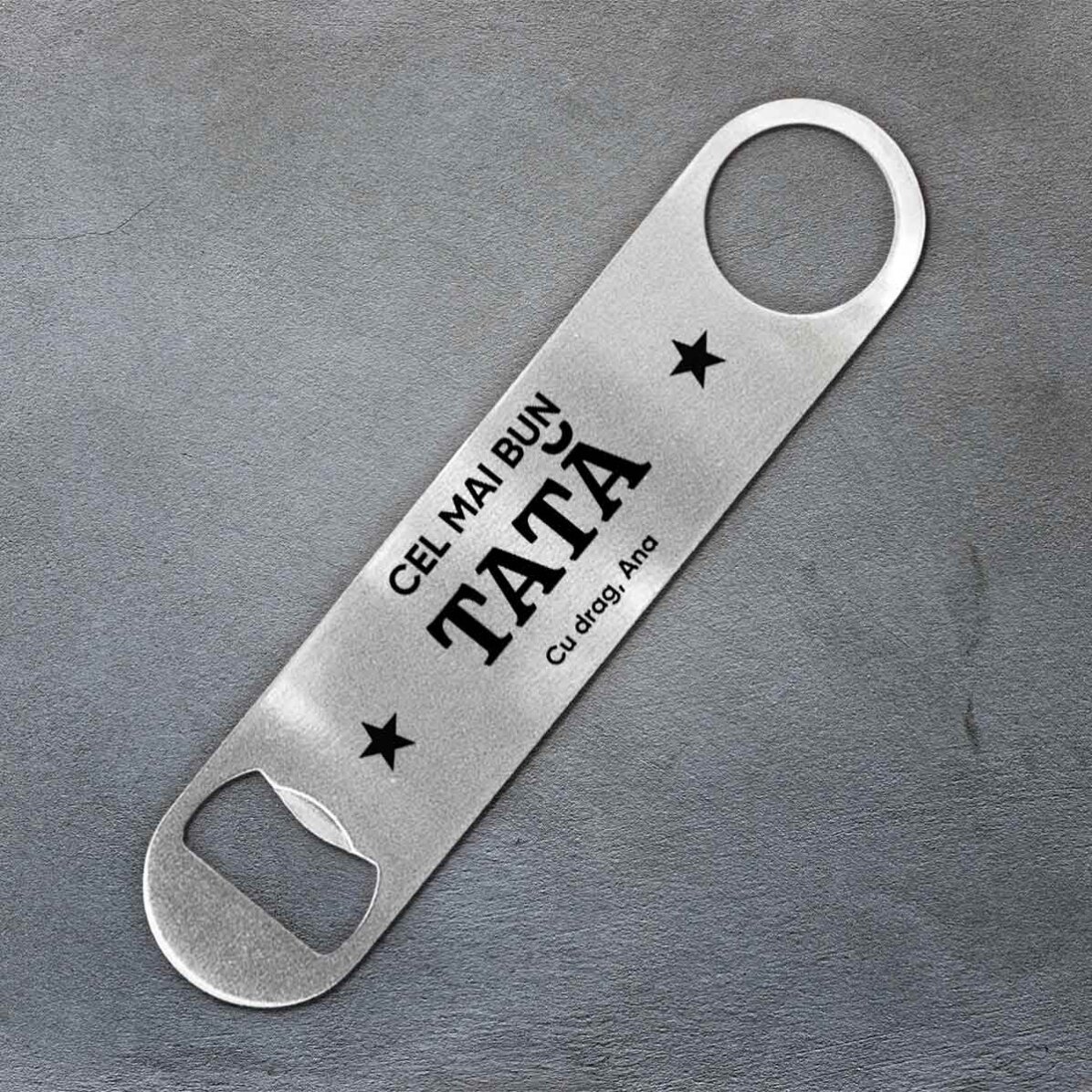 Abrecerras personalizado con mensaje - Star