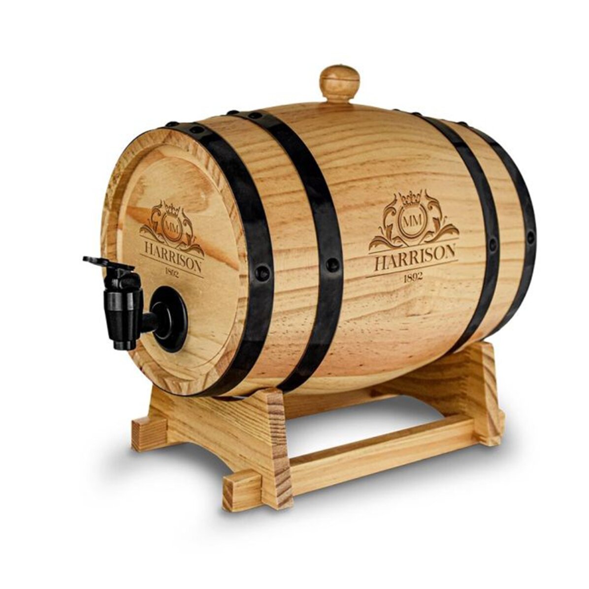 Dispensador de vino con forma de barril