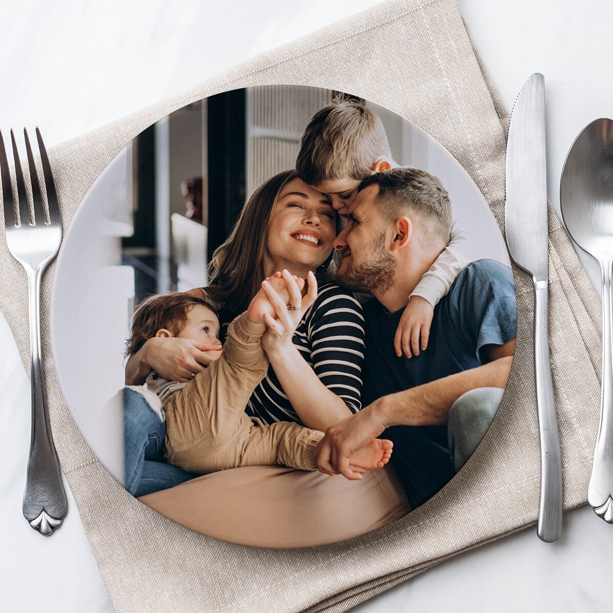 Plato personalizado con una foto