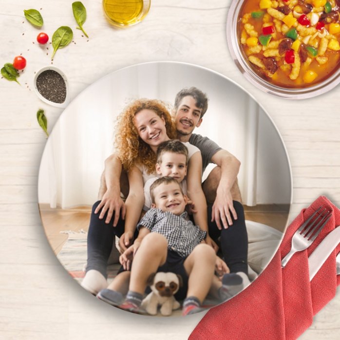 Plato personalizado con una foto