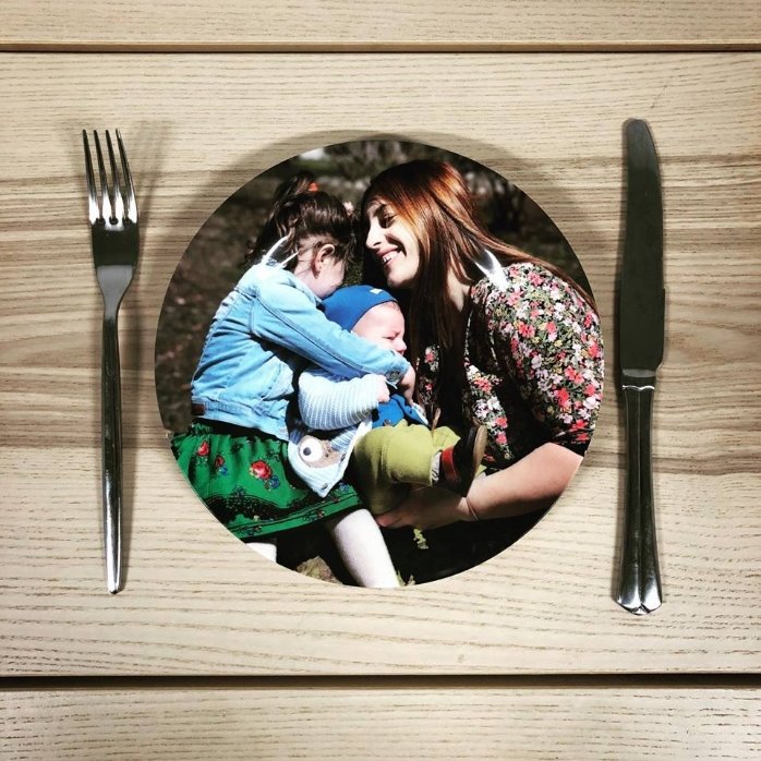 Plato personalizado con una foto
