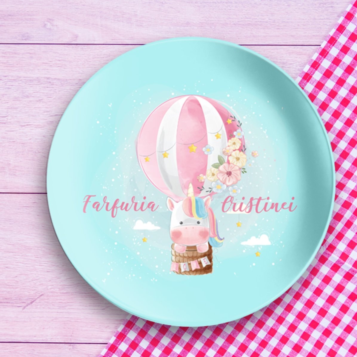 Plato personalizado con texto - Balloon