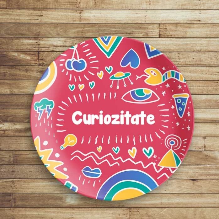 Plato personalizado con texto - creARTive