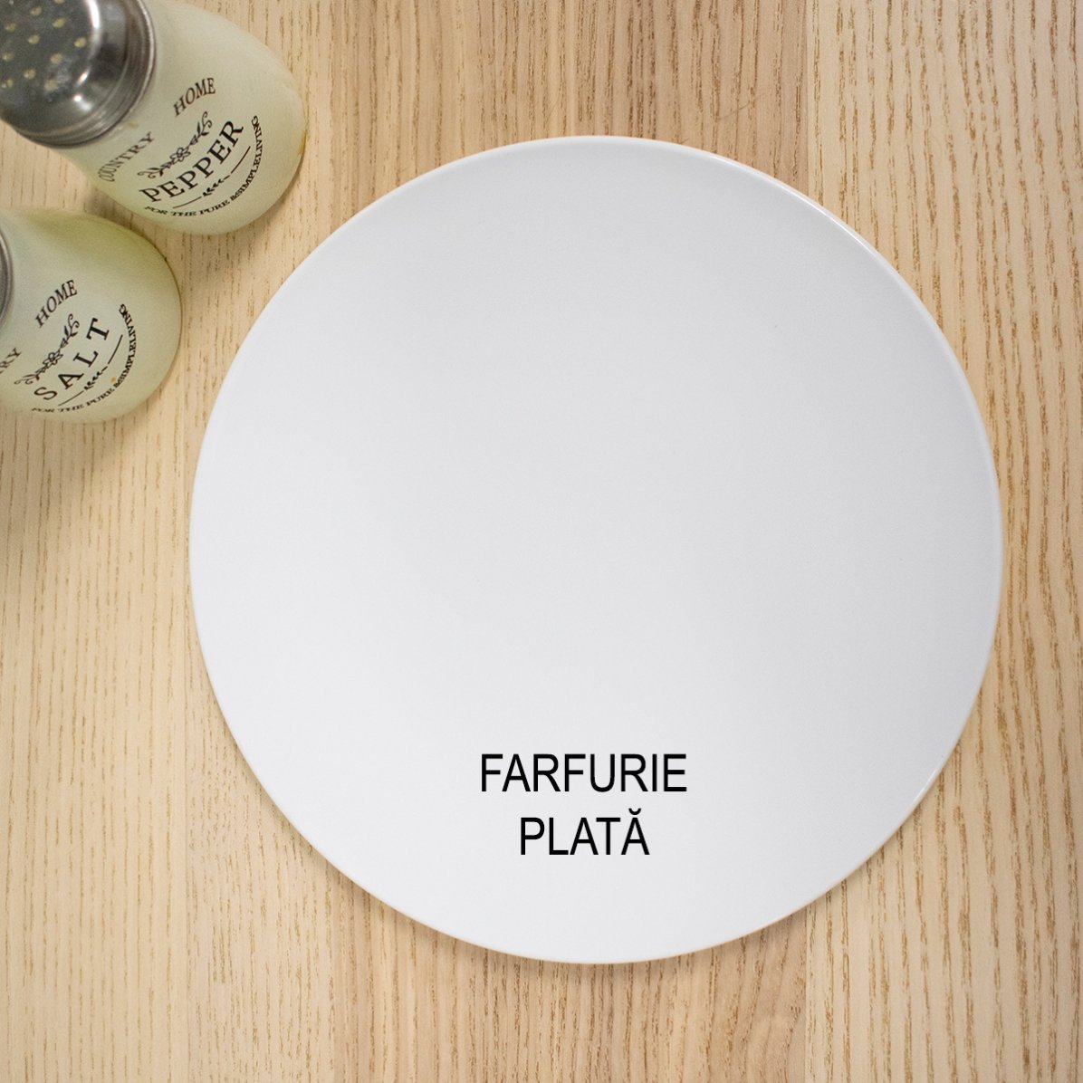 Plato personalizado con el texto «Merry Christmas»