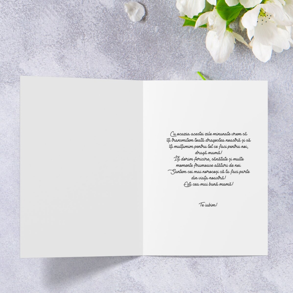 Tarjeta de felicitación personalizada con una foto y un mensaje - Felicitación de cumpleaños