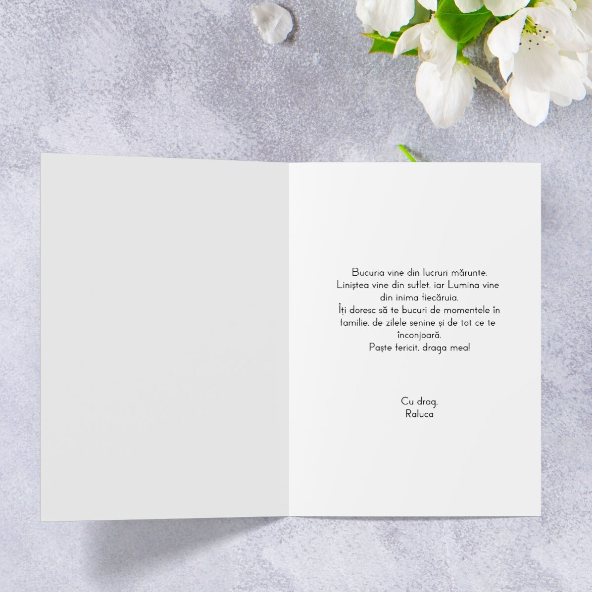 Tarjeta de felicitación personalizada con foto: ¡Feliz Pascua!