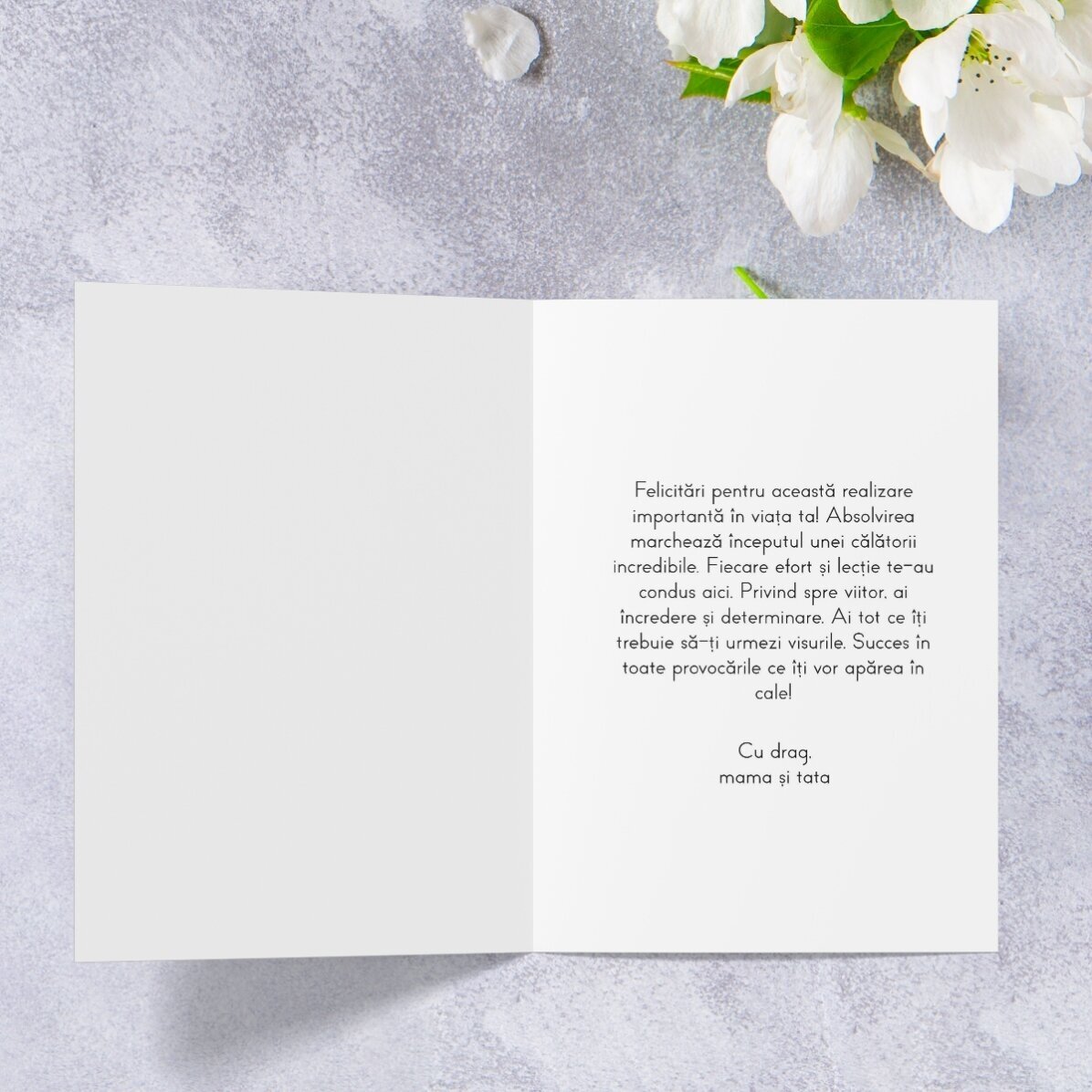 Tarjeta de felicitación personalizada con texto - Tarjetas de felicitación por la graduación