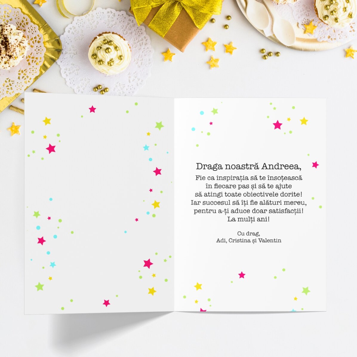 Tarjeta de felicitación personalizada con texto - Lista de preocupaciones