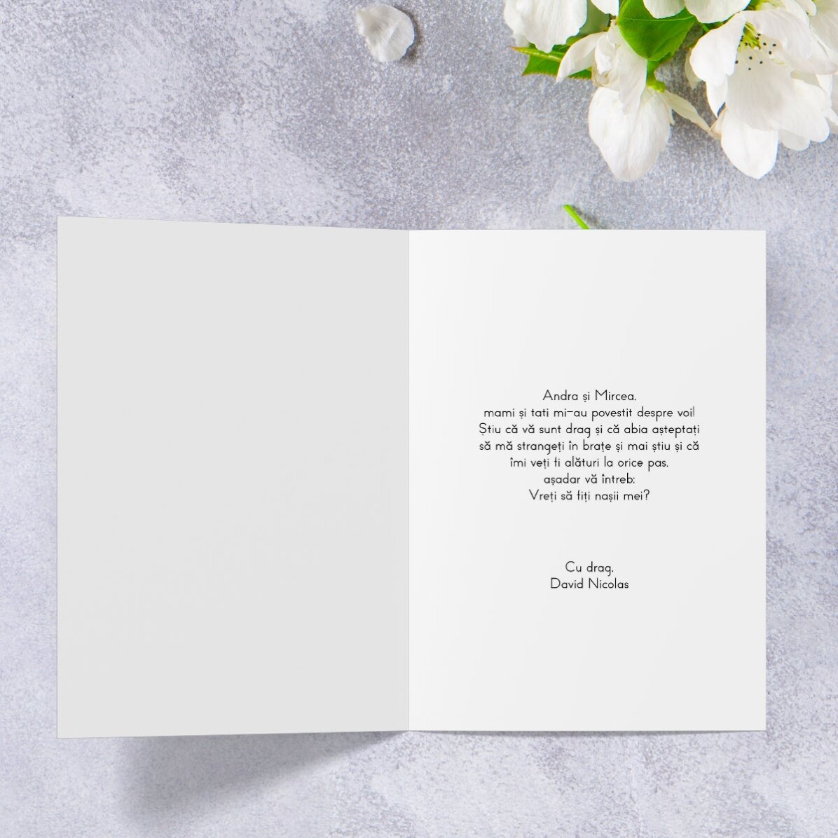 Tarjeta de felicitación personalizada con texto y foto - Bebé