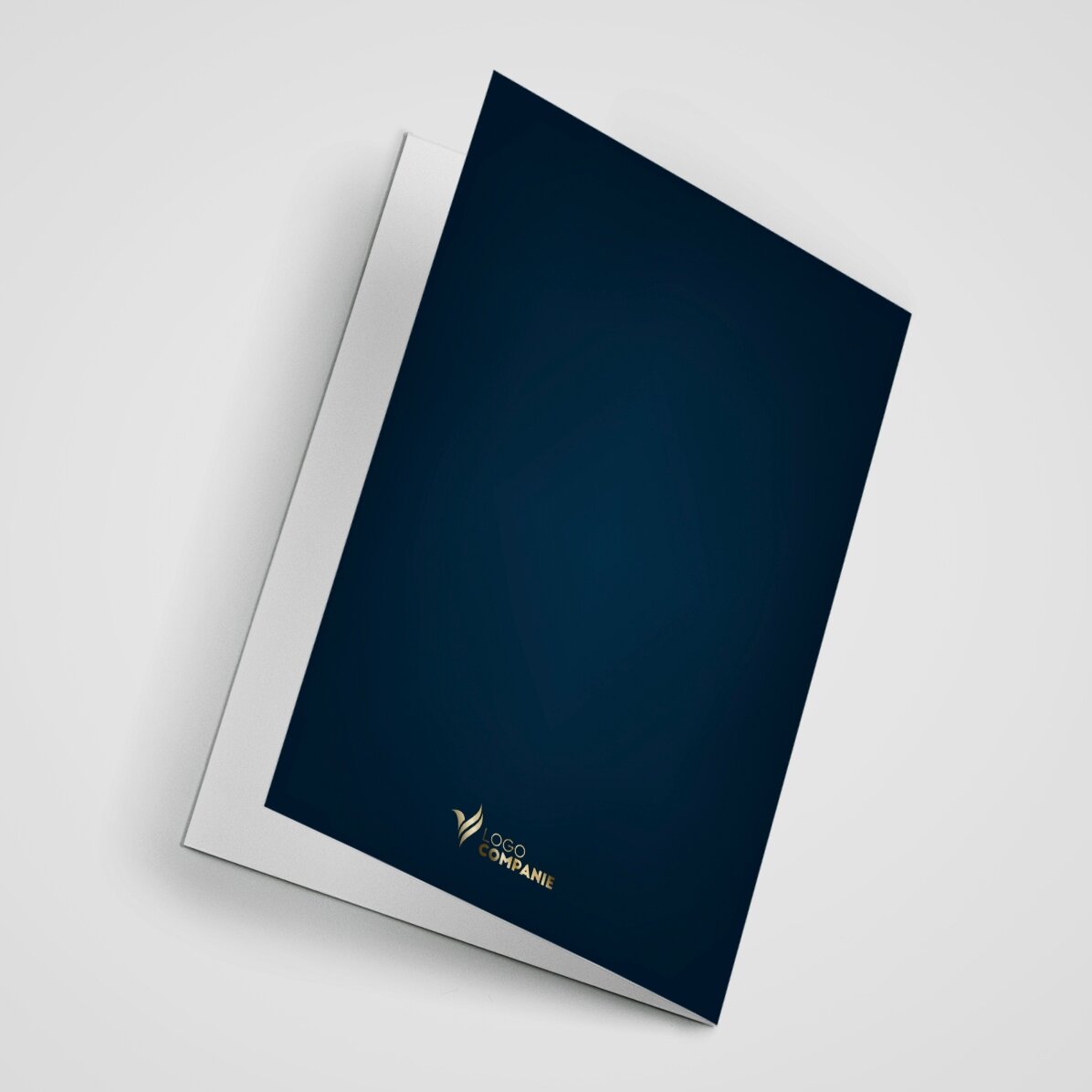 Personalised card with text and logo on the back - Christmas Story