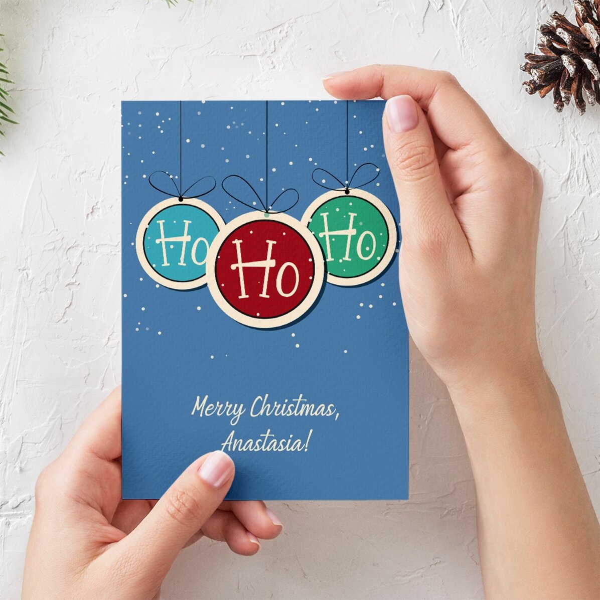 Tarjeta de felicitación personalizada - ¡Globe, jo, jo, jo!