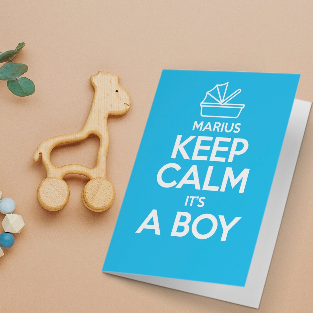 Tarjeta de felicitación personalizada - KEEP CALM IT