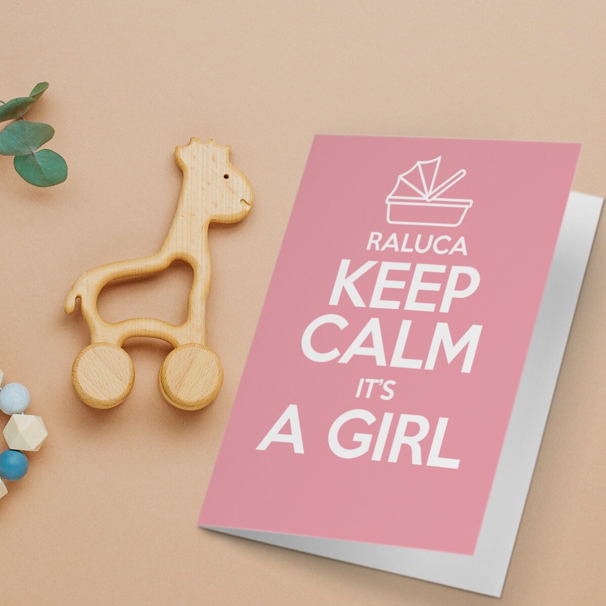Tarjeta de felicitación personalizada - KEEP CALM IT