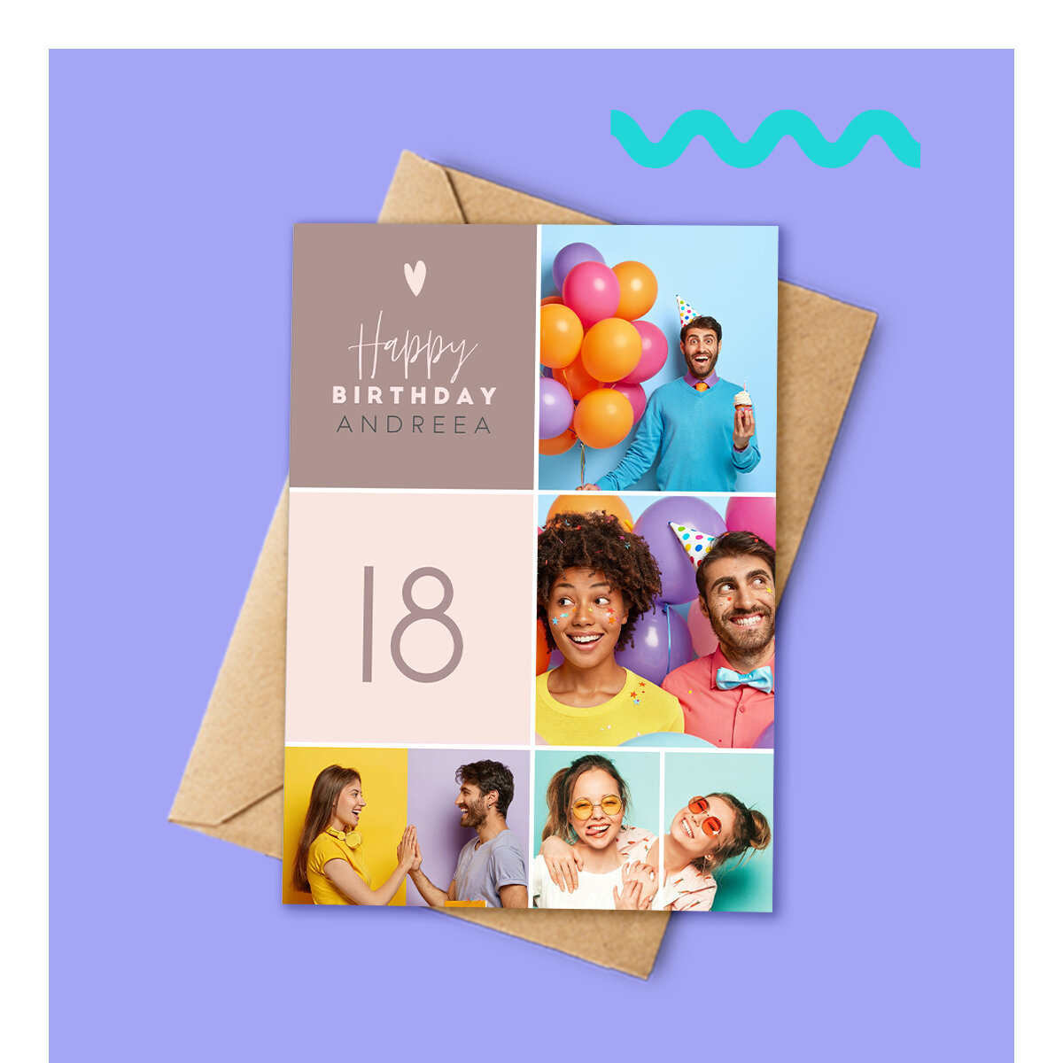 Tarjetas de felicitación personalizadas para cumpleaños