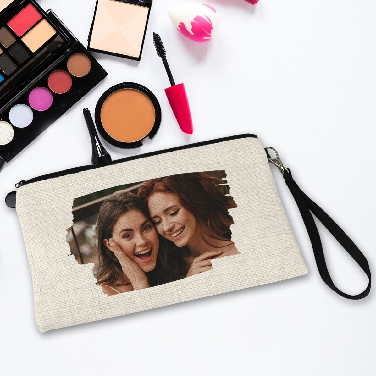 Estuche para cosméticos personalizado con una foto - Brush