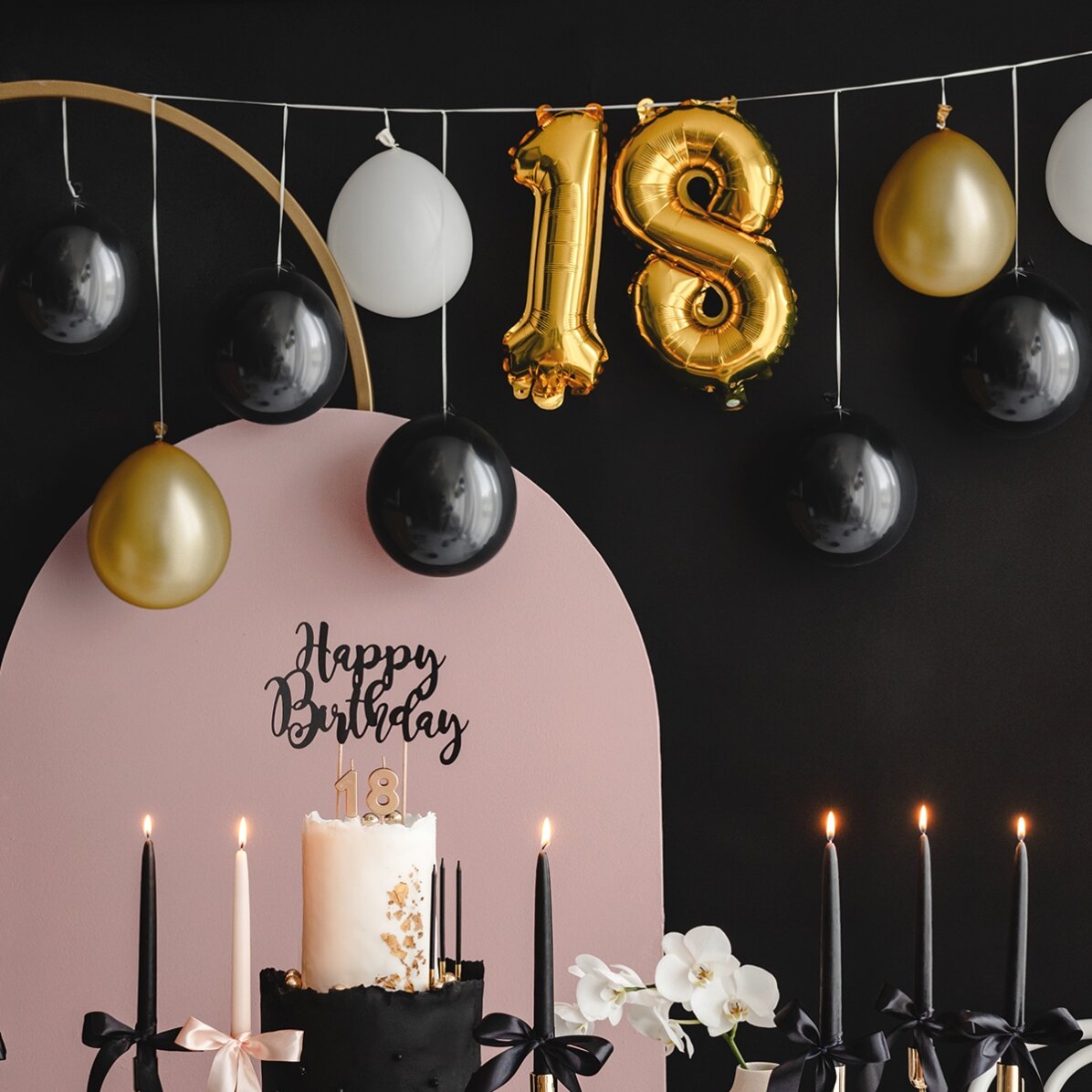 Guirnalda de globos - Mayor de edad