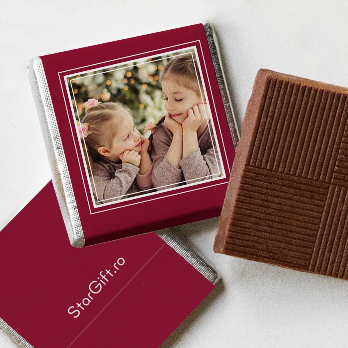 Esfera con 10 minichocolates personalizados con fotos