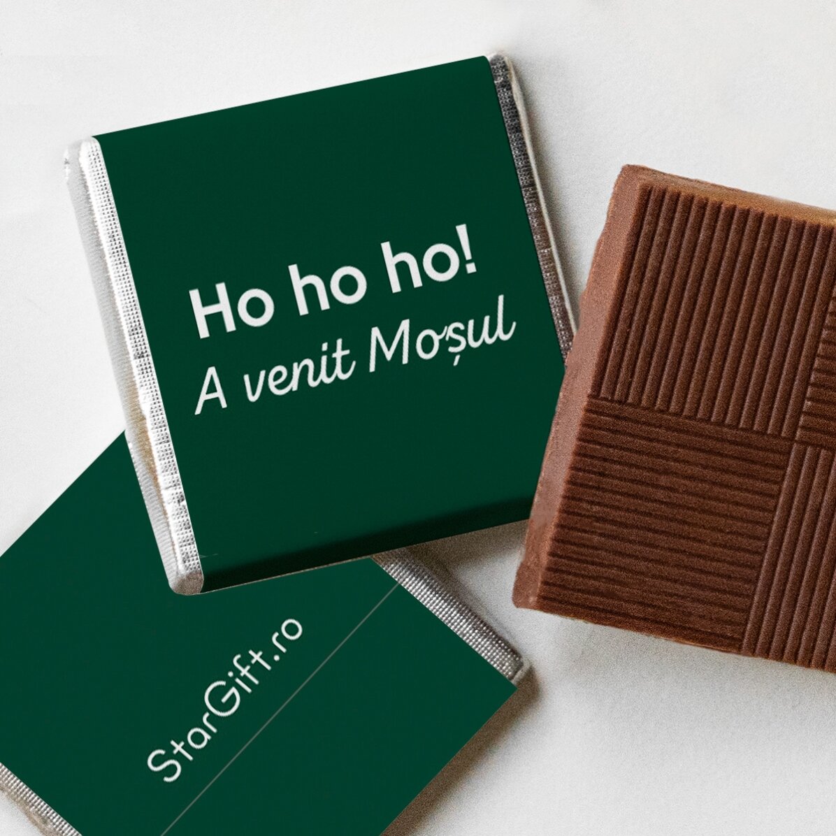 Bola con 10 minichocolates personalizados con texto