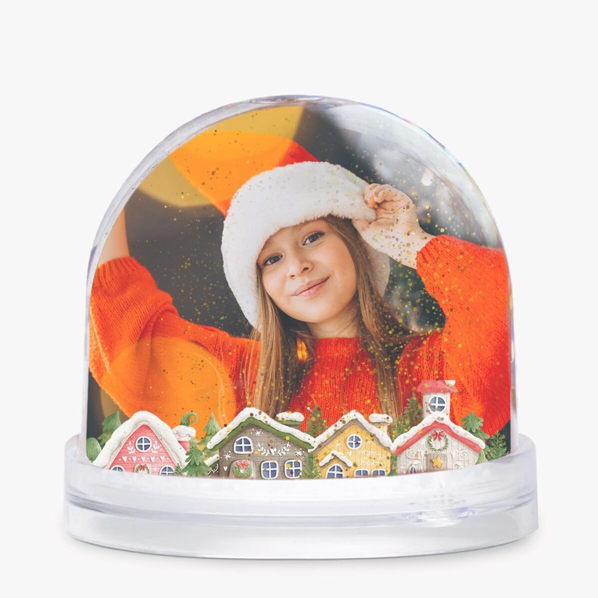 Bola de Navidad de escritorio personalizada con mensaje y foto - Navidad