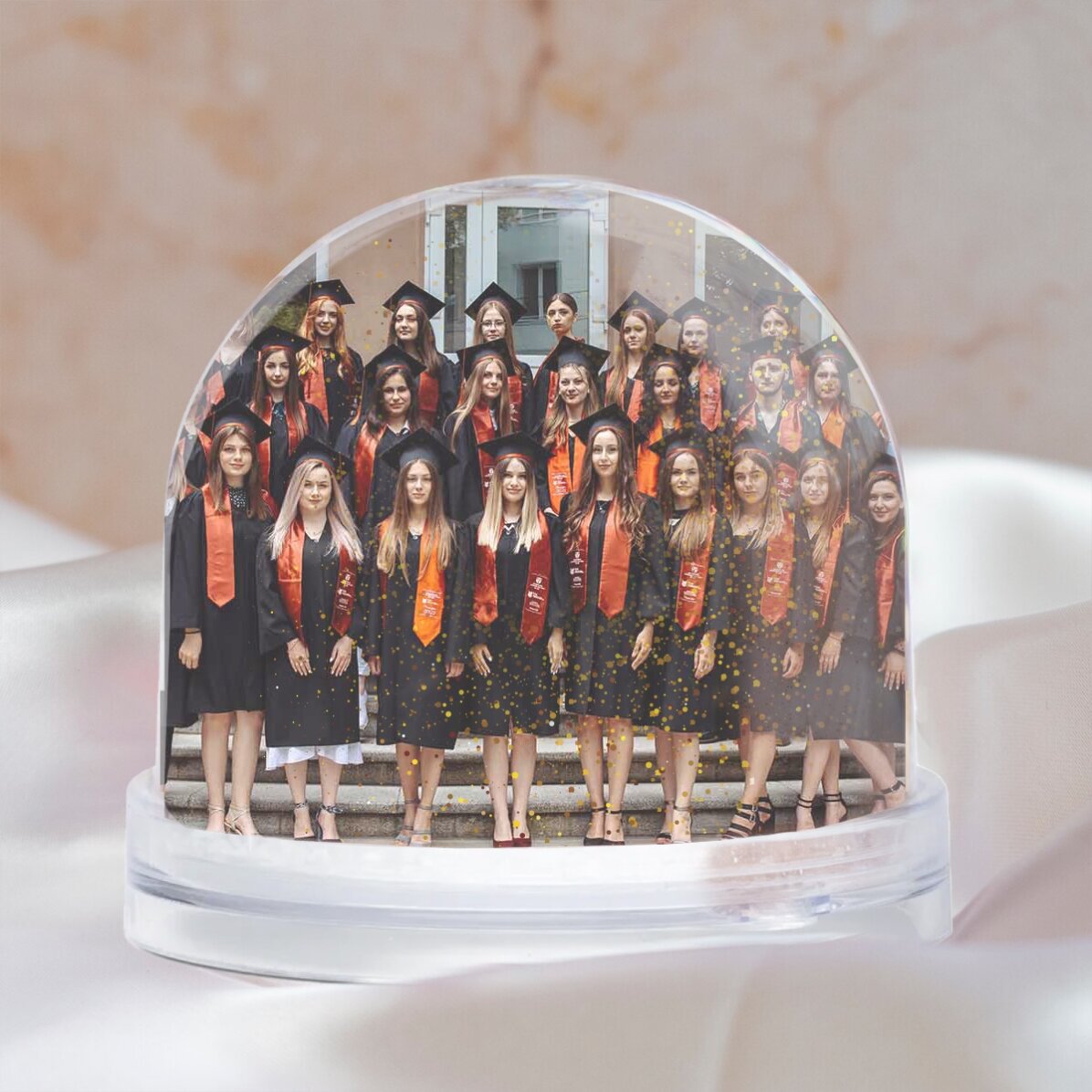 Globo de escritorio personalizado con foto y texto - Graduación