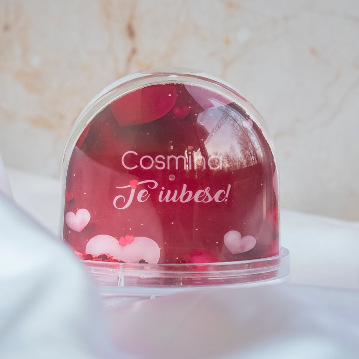 Globo de escritorio personalizado con foto y texto - Memories