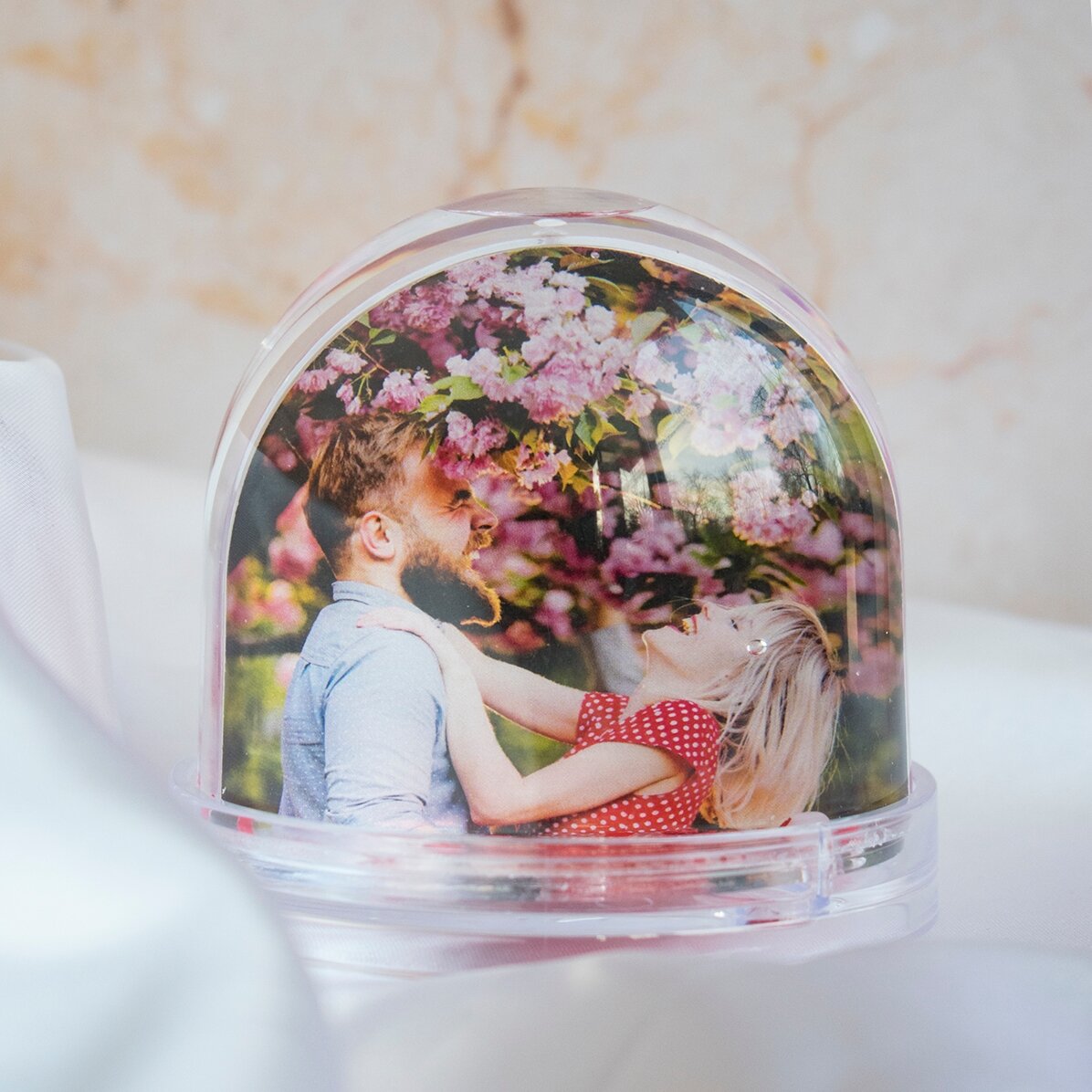 Globo de escritorio personalizado con foto y texto - Memories