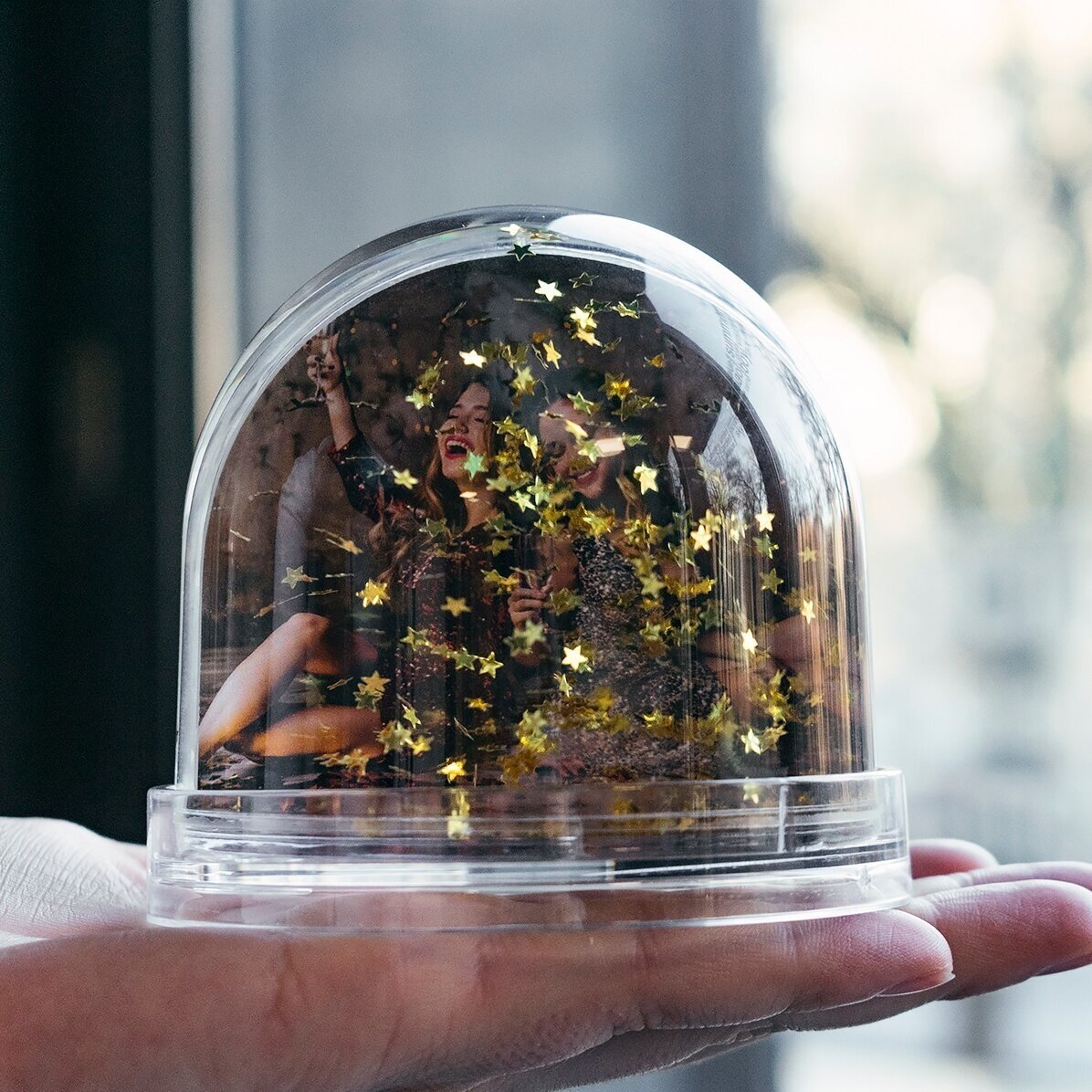 Globo de escritorio personalizado con foto y texto: ¡Una primavera maravillosa!