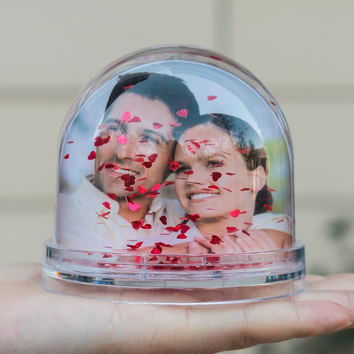 Globo de escritorio personalizado con foto y texto - Día de San Valentín