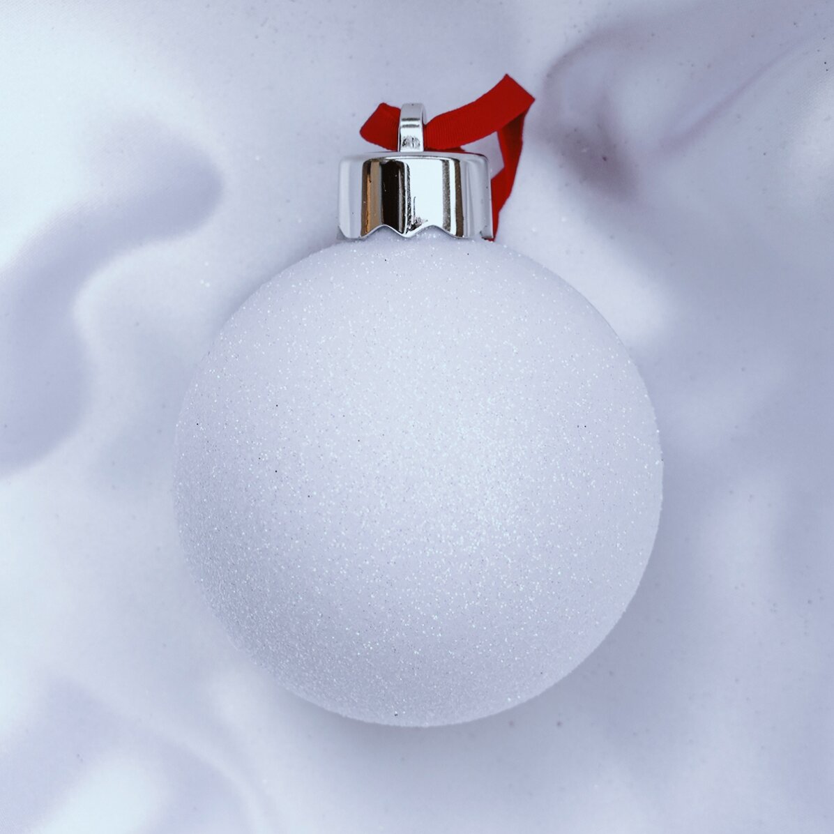 Bola de Navidad personalizada con logotipo y mensaje - Modelo navideño