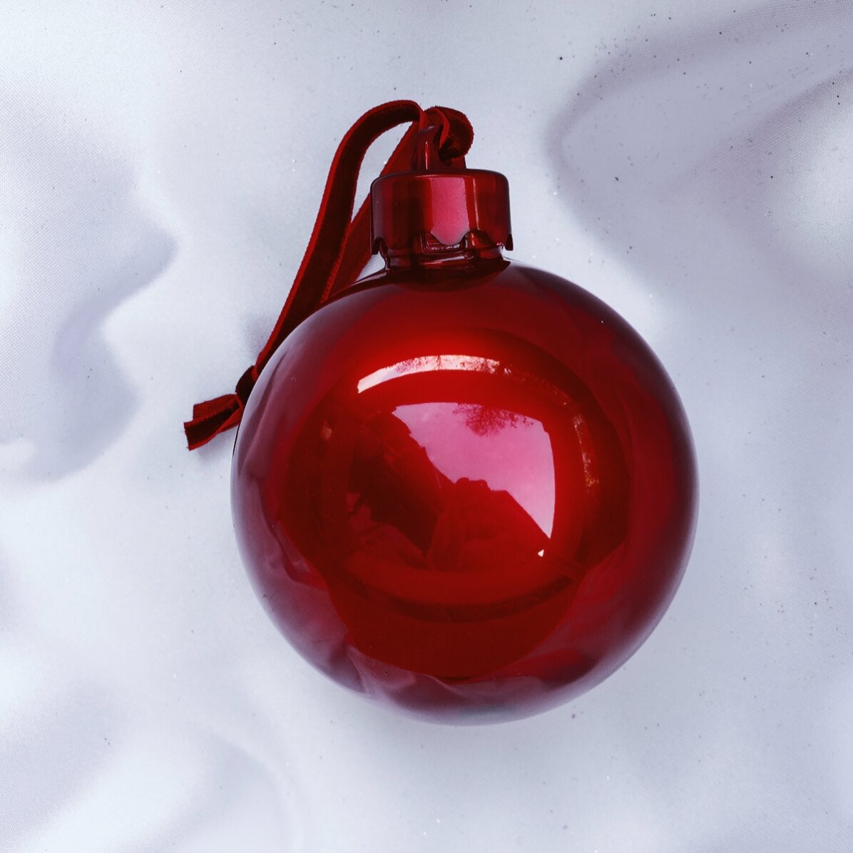Bola de Navidad personalizada con logotipo y mensaje - Historia de Navidad