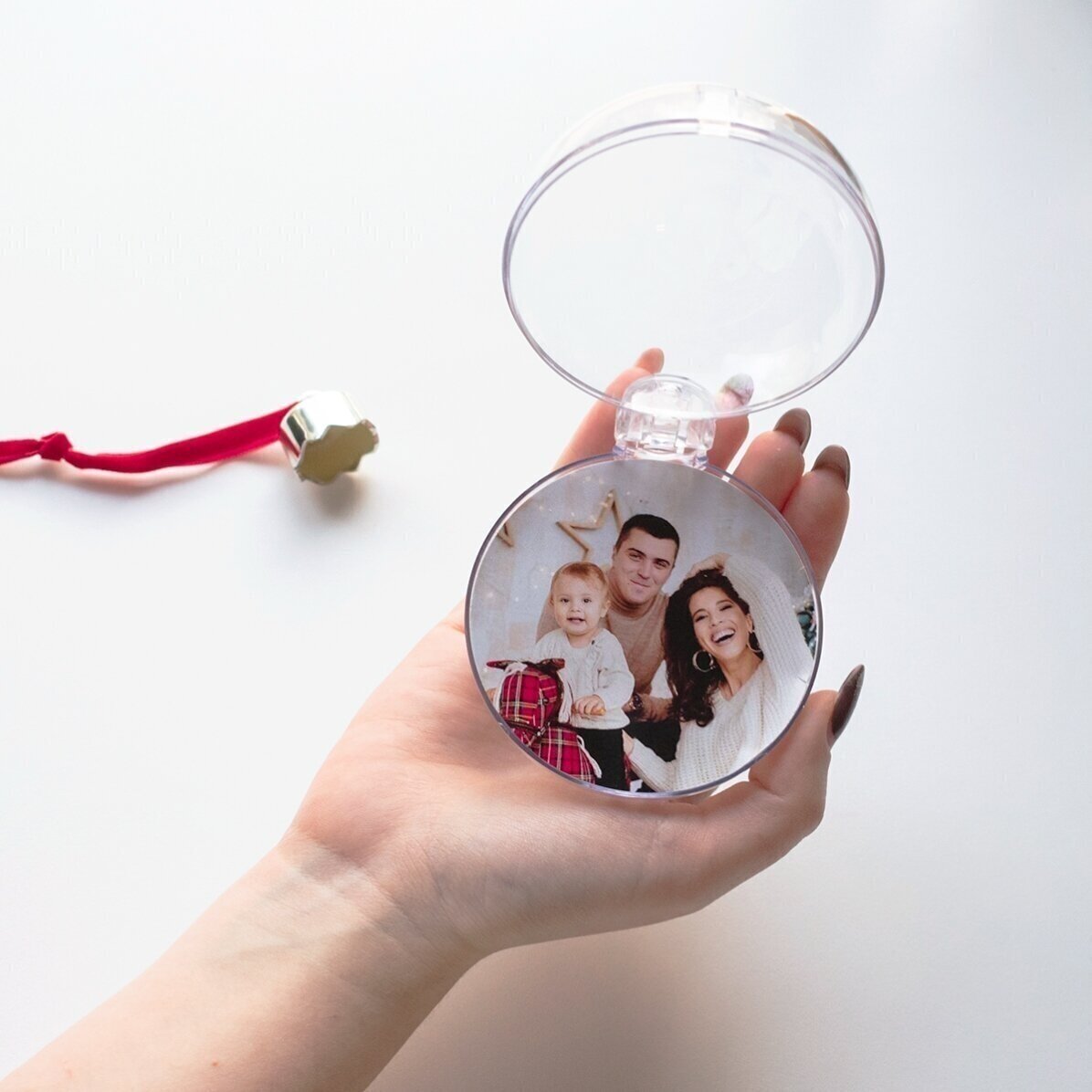 Bola de Navidad personalizada con mensaje - Animalitos navideños